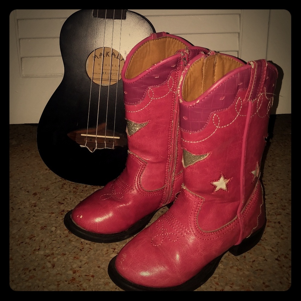 Light up Pink Cowboy Boots
